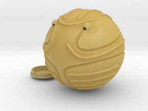 Solid Snitch with Holes for Wings in Tan Fine Detail Plastic