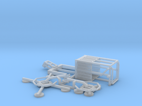 HO/1:87 Man Basket+Glass Handler for Mini Crawler  in Clear Ultra Fine Detail Plastic