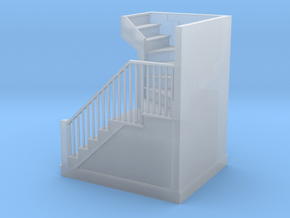 1:48 scale staircase plus steps in Clear Ultra Fine Detail Plastic