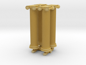 Greek Ionic Column (x4) 1/160 in Tan Fine Detail Plastic