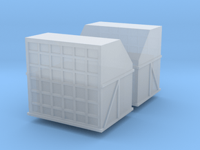 AMX Air Cargo Container (x2) 1/144 in Clear Ultra Fine Detail Plastic
