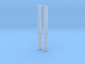 Electrobatons (Purge Trooper) in Clear Ultra Fine Detail Plastic