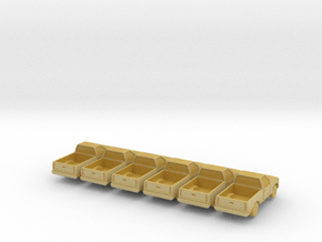 Pickup -set of 6 - Zscale in Tan Fine Detail Plastic