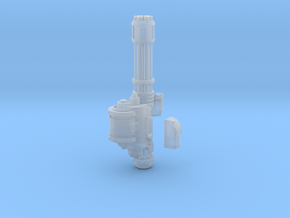 Unofficial Mini Knight Rotary Gun, Right Side in Clear Ultra Fine Detail Plastic