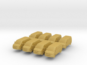 VW Transporter T5 (x8) 1/500 in Tan Fine Detail Plastic