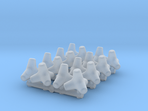 Concrete Tetrapod (x16) 1/120 in Clear Ultra Fine Detail Plastic