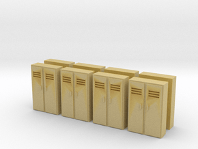 Double Locker (x8) 1/160 in Tan Fine Detail Plastic