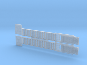 RN Accommodation ladders (stowed) 1/96 in Clear Ultra Fine Detail Plastic