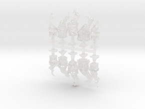 Space Dragons Backpack Braziers in Clear Ultra Fine Detail Plastic