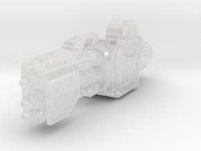 Crusader Dreadnought Flame Thrower Cannon (RIGHT) in Clear Ultra Fine Detail Plastic