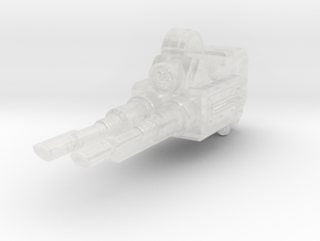 Crusader Dreadnought Laser Cannon (LEFT) in Clear Ultra Fine Detail Plastic