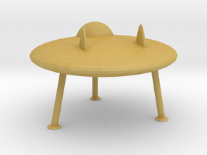 N Scale Flying Saucer in Tan Fine Detail Plastic