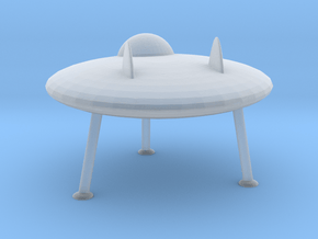 N Scale Flying Saucer in Clear Ultra Fine Detail Plastic
