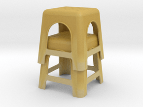 plastic stool in Tan Fine Detail Plastic