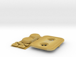 1:16 King Tiger engine hatch (mixed domes) in Tan Fine Detail Plastic