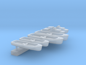1:530 Scale Aircraft Carrier Boat Set in Clear Ultra Fine Detail Plastic
