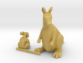 HO Scale Koala Bear  and Kangaroo in Tan Fine Detail Plastic