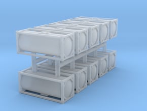20ft Tank Container 1/350 (10 pcs.) in Clear Ultra Fine Detail Plastic