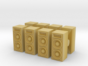 Stage Speaker (x8) 1/76 in Tan Fine Detail Plastic