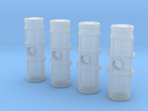 Earther Cargo Pods (4) in Clear Ultra Fine Detail Plastic