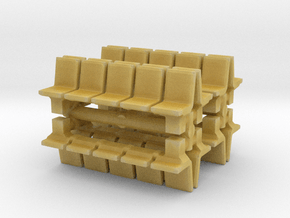 Platform Seats (x8) 1/160 in Tan Fine Detail Plastic