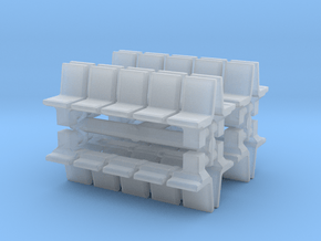 Platform Seats (x8) 1/160 in Clear Ultra Fine Detail Plastic