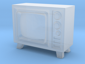Old Television 1/48 in Clear Ultra Fine Detail Plastic