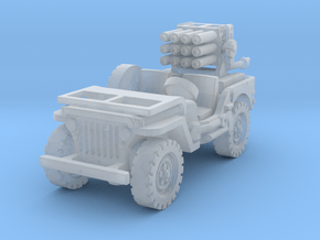 Jeep with 107mm MLR 1/87 in Clear Ultra Fine Detail Plastic