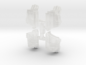 Underslung Weapon Adapters V1.1 in Clear Ultra Fine Detail Plastic