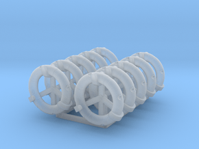 Life Belts in cradle x 10 1/64 in Clear Ultra Fine Detail Plastic