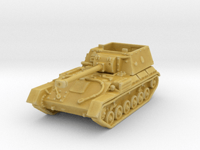 SU-85B Tank 1/144 in Tan Fine Detail Plastic