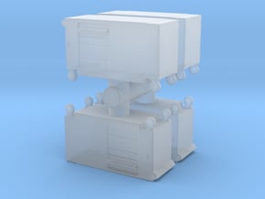 Toolbox Trolley (x4) 1/87 in Clear Ultra Fine Detail Plastic