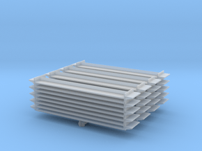 Grocery Shelf (x4) 1/200 in Clear Ultra Fine Detail Plastic