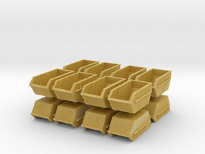Construction Waste Container (x16) 1/350 in Tan Fine Detail Plastic