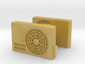 Air Conditioning Unit (x2) 1/24 in Tan Fine Detail Plastic