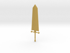 Demon-Slayer Sword in Tan Fine Detail Plastic