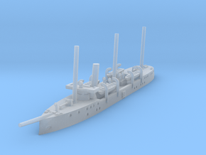 1/1250 Tiradentes Protected Cruiser (1892) in Clear Ultra Fine Detail Plastic