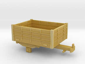 Single-axle H0e / 009 open trailer in Tan Fine Detail Plastic