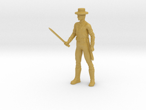 Zorro - Custom 1.60 inches in Tan Fine Detail Plastic