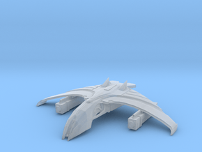 Romulan Cor Class WarBird  2.1" long in Clear Ultra Fine Detail Plastic