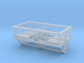 'N Scale' - (4) 8' Ladder Platforms in Clear Ultra Fine Detail Plastic