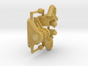 8mm Warlord Titan mount for shoulder weapons - 1x in Tan Fine Detail Plastic
