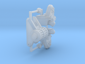 8mm Warlord Titan mount for shoulder weapons - 1x in Clear Ultra Fine Detail Plastic