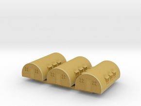 1/700th scale Nissen hut (3 pieces) in Tan Fine Detail Plastic