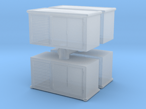 Electrical Cabinet (x4) 1/120 in Clear Ultra Fine Detail Plastic