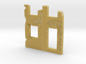 Building wall ruins 1/285 in Tan Fine Detail Plastic