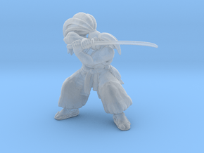 Haohmaru samurai miniature model fantasy games DnD in Clear Ultra Fine Detail Plastic