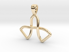 Two bells knot in 14K Yellow Gold