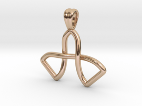 Two bells knot in 9K Rose Gold 