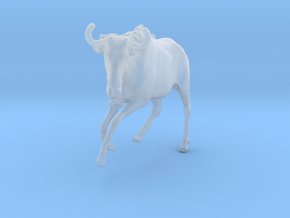 Blue Wildebeest 1:64 Startled Female in Clear Ultra Fine Detail Plastic